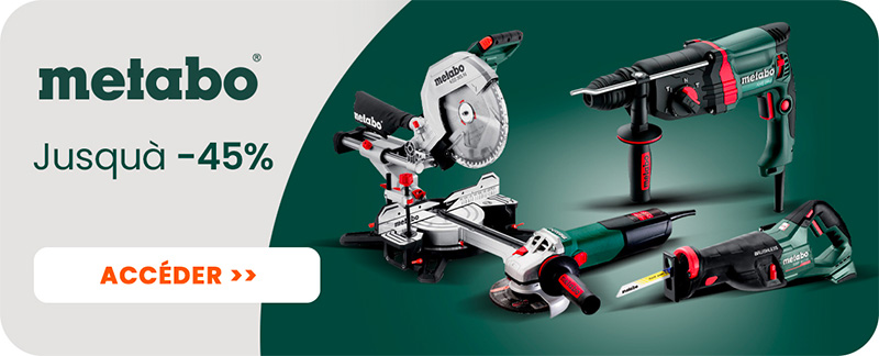 Matériel Metabo et réduction
